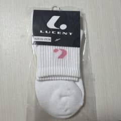 LUCENT テニス ソックス ホワイト ピンク 22-25cmのサムネイル