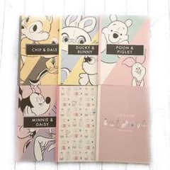 ディズニー B5 罫線 ノート 6冊 チップとデール プーさん ミニー デイジー