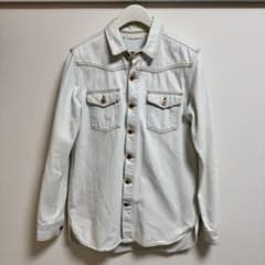 ホワイトデニム長袖シャツ　off-whiteのサムネイル
