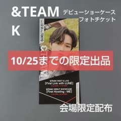 &TEAM ピクチャーチケット　K &TEAM K デビューショーケース ピクチャーチケット エンティーム