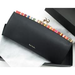 ☆お買い得☆未使用品☆箱付☆ポールスミス 人気がま口 長財布 ブラック☆