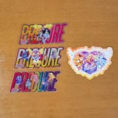 映画プリキュアオールスターズF 入場者特典 ナムコ限定ホロステッカー4点セットのサムネイル