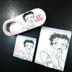 ❤BettyBoopベティブープ❤2点+おまけ稀少2003年缶ペンケース　ミラーのサムネイル