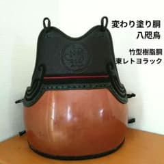 剣道胴 防具 胴 樹脂胴 東レ トヨラック 三本足 八咫烏 変わり塗り胴 