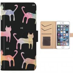 全機種対応！新品☆レインボー 猫柄スマホケースのサムネイル