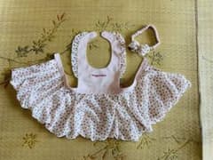 メゾピアノ　エプロンドレス　ヘアバンド　美品のサムネイル