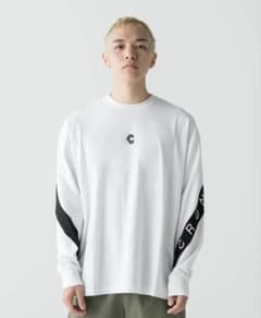 CRONOS DIAGONAL OVER L/S TEE【WHITE】のサムネイル