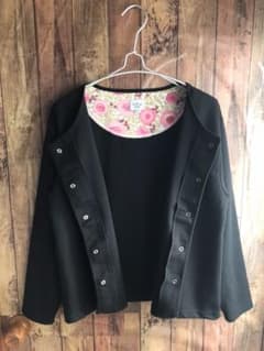 新品！【Hallmark】スナップカーディガン 黒のサムネイル