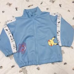 100cm モンポケ monpoke 水色 ジャージ アウター ピカチュウのサムネイル