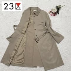 美品 23区 ベージュ ダブルブレスト トレンチコート 48 ベルト 極美品 現行 23区 トレンチコート ダブルブレスト ベージュ Mサイズ
