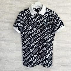 訳有】PEARLY GATES ロゴプリント シアサッカー涼素材 ポロシャツ