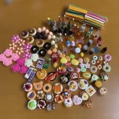 ミニチュア デコレーションパーツ 大量セット フード スイーツのサムネイル