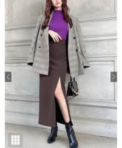 Thumbnail of GRL グレイル スリットロングタイトスカート グレージュ M
