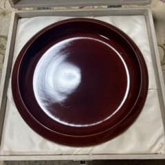 飛騨春慶塗 盆 箸 箸置き セット 木箱入りのサムネイル
