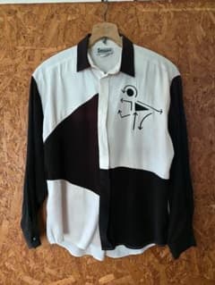 Vintage Sasson two-tone rayon shirt (with minor imperfections)