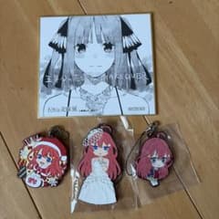 4点セット 五等分の花嫁展 MAKEOVER ミニ色紙 二乃 五月 ラバスト