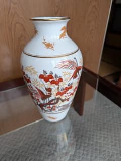 天皇　皇后　両陛下喜寿奉祝記念　高級磁器　花瓶　『鳳凰』　日本橋　日美謹製 天皇 皇后 両陛下喜寿奉祝記念 高級磁器 花瓶 『鳳凰』 日本橋 日美