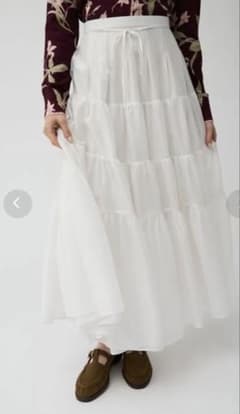 Sheer dart tiered skirt