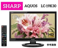 SHARP AQUOS 19V型 液晶テレビ LC-19K30 - メルカリ
