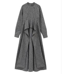 【新品タグ付き】CLANE 2WAY JAQUARD ONEPIECE グレーのサムネイル