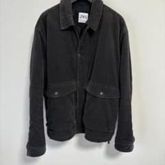 ZARA ダークグレー コーデュロイ ジャケットのサムネイル