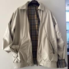 Barbour スイングトップ ベージュ チェック リバーシブル L - メルカリ