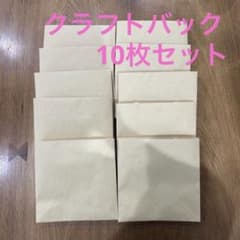 クラフト紙袋 10枚セット 手提げ袋　ラッピング袋　包装　まとめ売りのサムネイル