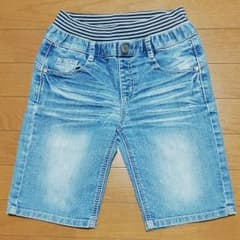 140cm　デニム　ハーフパンツのサムネイル