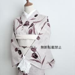 チューリップ]浴衣単品 変わり織 - メルカリ