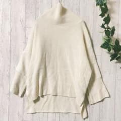 モディファイ カシミヤ混 ウールニット タートルネック 40 アイボリ-