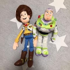 トイストーリー ぬいぐるみ バズ ウッディのサムネイル