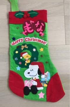 クリスマス　フェルト生地製 靴下型  ハンドメイド　保育園のサムネイル