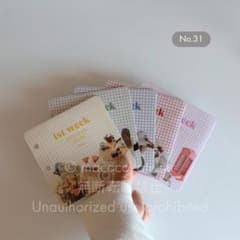 韓国人気♡ saving weeklyリフィル★ましかくサイズ★
