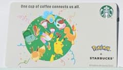 スターバックスカード　スタバポケモン ピカチュウ、ヒトカゲ、ゼニガメ、フシギダネのサムネイル