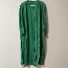 URBAN RESEARCHロングシャツワンピース グリーンのサムネイル