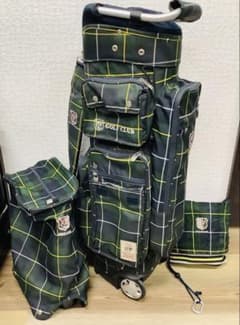 希少！ZOY チェックキャディーバック美品！タイヤ付き楽々移動　使用感少なめ 希少！ZOY チェックキャディーバック美品！タイヤ付き楽々移動 使用感