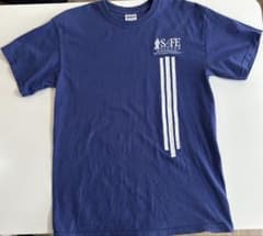 古着　GILDAN ネイビー Tシャツ Mサイズ SAFE STEPPERのサムネイル