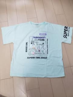 USED*半袖Tシャツ*150 カットソー　女の子　グリーンのサムネイル
