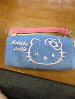 ハローキティ デニムショルダーバッグ　トートバッグのサムネイル