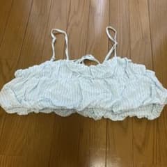 earth music&ecology ストライプ ビスチェ ブルーのサムネイル