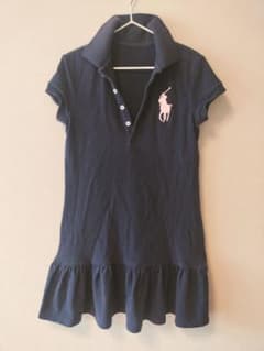 POLO RALPH LAUREN 半袖ワンピース 紺 - 4