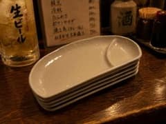 美濃焼 白ゆず半月仕切皿 5枚セットのサムネイル