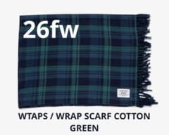 WTAPS / WRAP SCARF COTTON GREEN (26fw) - メルカリ
