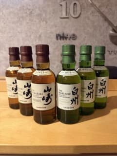 サントリー 山崎 白州 ミニボトル 6本セット - メルカリ