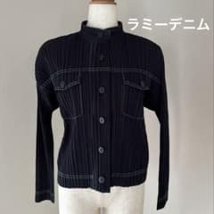 PLEATS PLEASE 2022AW ラミーデニム ジャケット 3 ブラック
