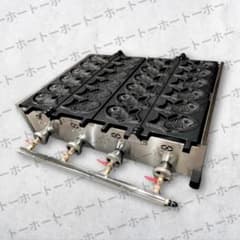 送料無料 】たい焼き 鉄板 業務用 プロパンガス ベビーカステラ 12個