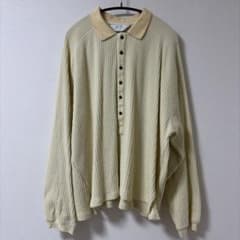 ANCELLM HENLEY RIB LS T-SHIRT/CREAM - メルカリ