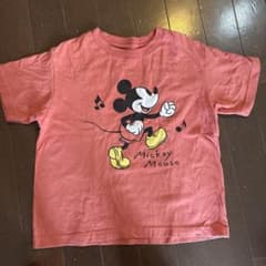 UNIQLO KIDS ミッキーマウス Tシャツ ピンクのサムネイル