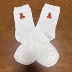 タコ刺繍 ソックス ホワイト（23㎝〜25㎝）のサムネイル