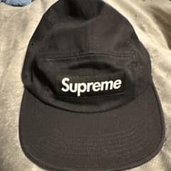 Supreme Box Logo Camp Cap Blackのサムネイル